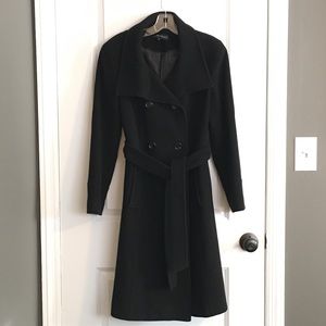 Ellen Tracy Wool Belted Peacoat